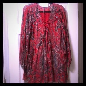 Free People Floral Tunic